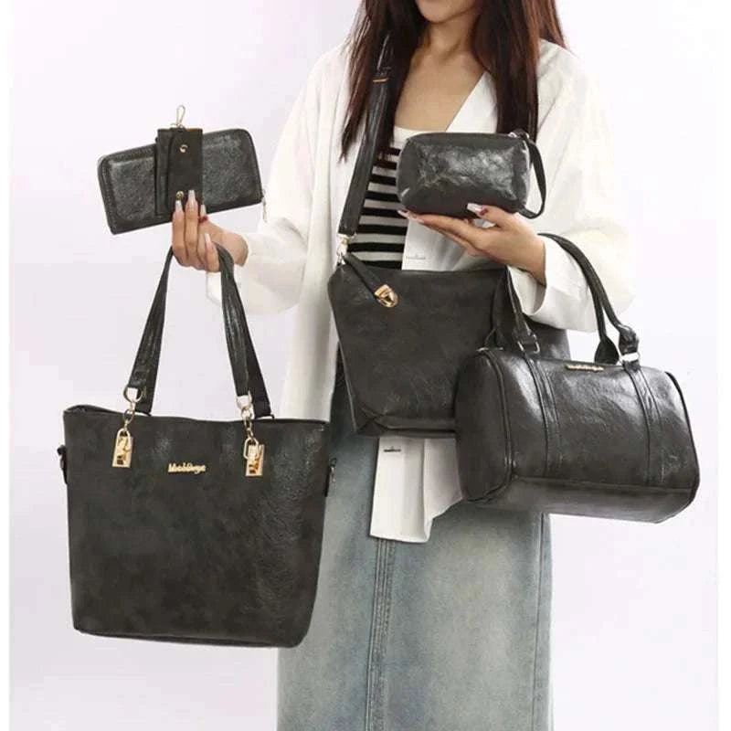 Leder Alltagstasche Set Peks-Shop