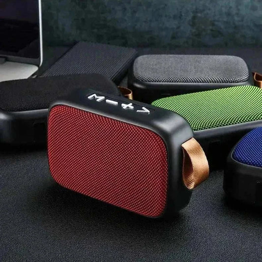 Bluetooth tragbarer Subwoofer mit MP3-Player und FM-Radio, unterstützt TF-Karte und U-Disk, 3W Akku