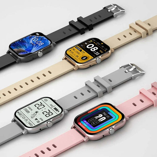 Smartwatch mit Voll-Touchscreen, Blutdruckmessgerät und Kalorienzähler für Fitness und Stil