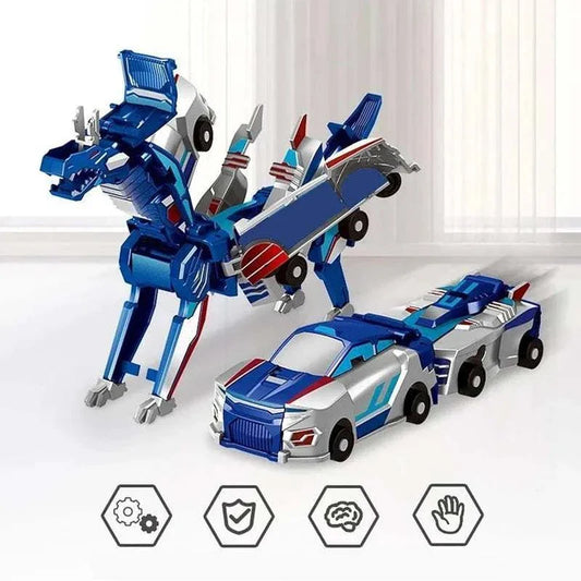 Unicorn Transformer Auto magnetisches Transformationsspielzeug für kreatives Bauen und actionreiche Freizeit