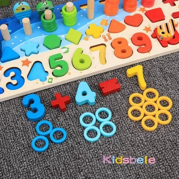 Montessori Holzspielset zum Fischen