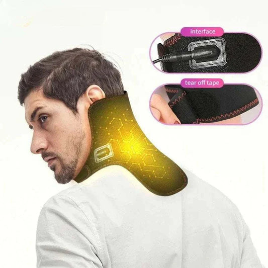 Warme-Nackenstutze Pro ergonomische Nackenstütze zur Schmerzlinderung und Muskelentspannung mit wohltuender Wärme