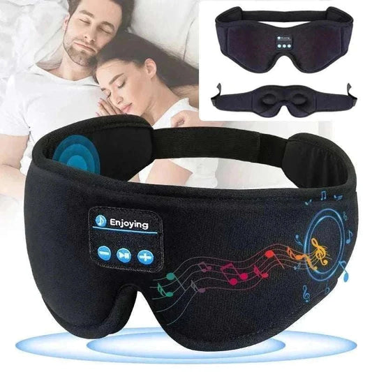 RuheMaske Bluetooth Schlafmaske mit integriertem Lautsprecher und vollständiger Lichtblockierung für erholsamen Schlaf