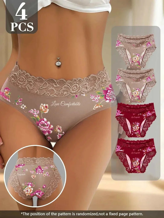 Romantische Spitzen-Slips mit weichem, atmungsaktivem Material und elegantem Design