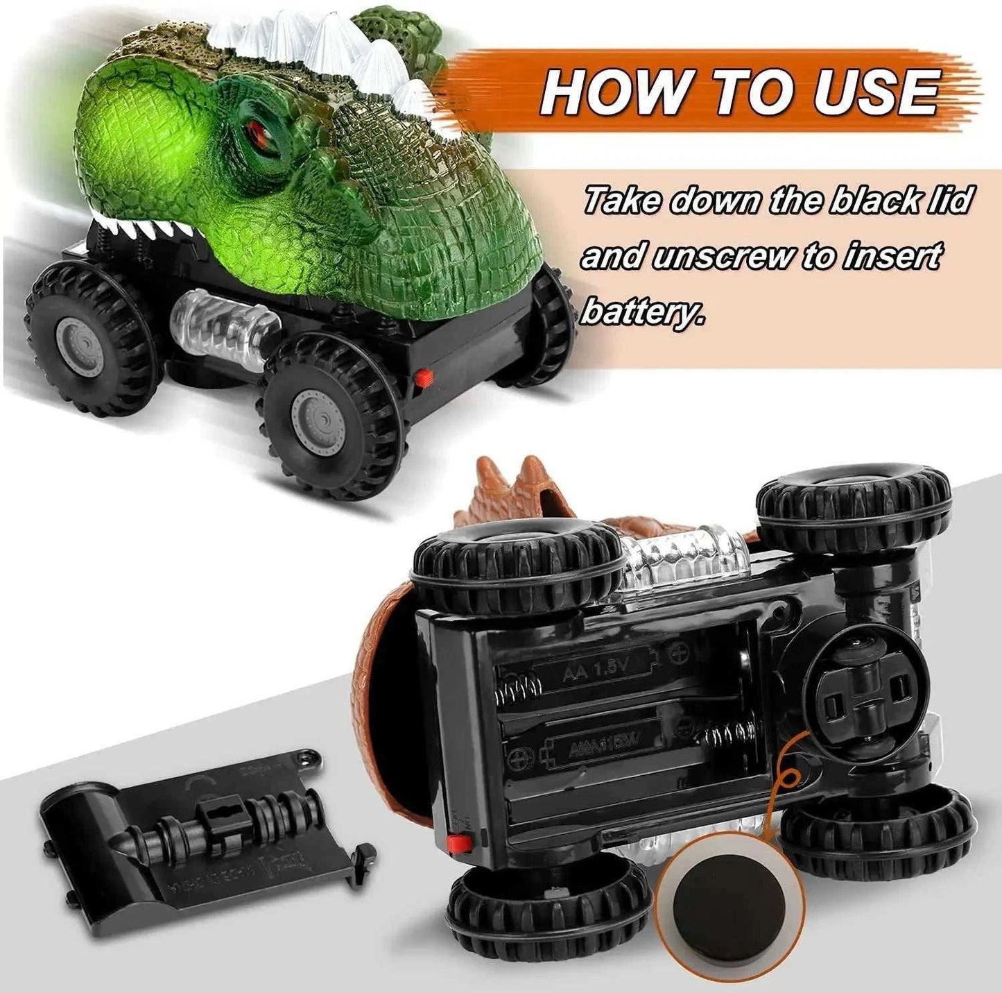 Rasantes Dino-Car Abenteuerauto