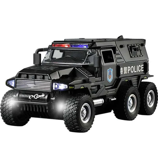 SWAT Einsatzwagen Spielmodell mit realistischem Licht und Sound