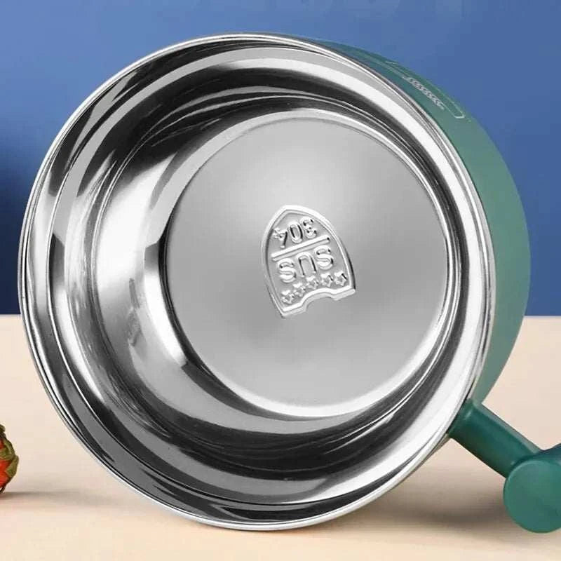 Praktische Edelstahl Schüssel mit Deckel für Büro & Camping