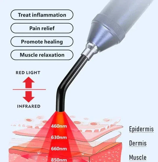 Rotlicht-Therapiestift zur Schmerzlinderung und Wundheilung bei Haut und Mund
