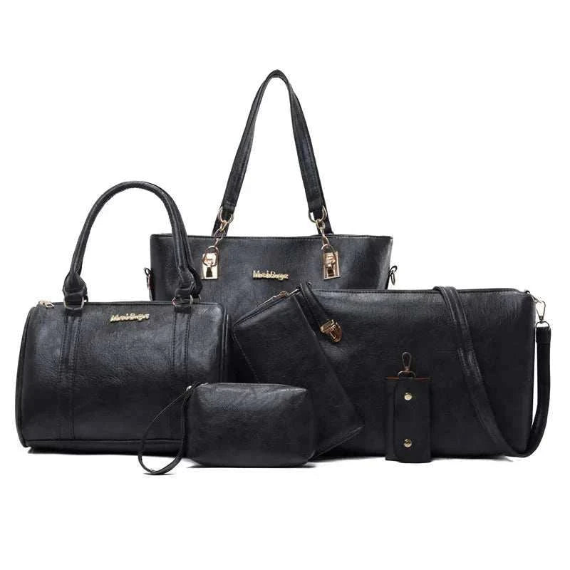 Leder Alltagstasche Set