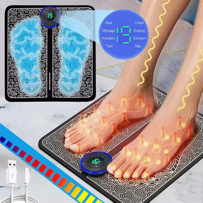 Power-Fußmassage Matte für schnelle Entspannung Zuhause nach Arbeit oder Training