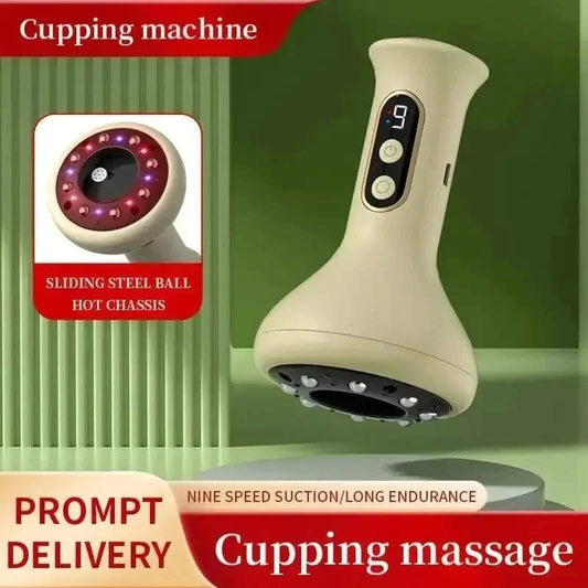 Wärme-Massagecup Pro sanfte Tiefenmassagegerät mit einstellbarer Intensität für Entspannung unterwegs