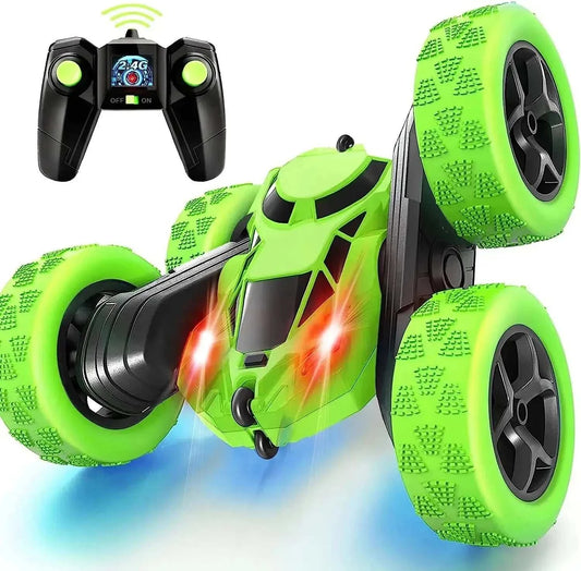 TurboFlip RC Stuntwagen performing explosive offroad stunts with durable design and high action excitement