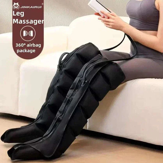 PowerBeine Profi Massage System Plus Beinmassagegerät mit Luftkompression und verstellbarer Intensität für tiefe Muskelentspannung und bessere Durchblutung