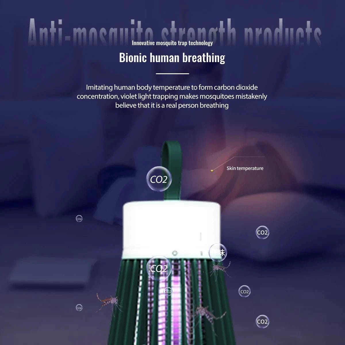 Smarte Mückenfalle LED Nachtlampe