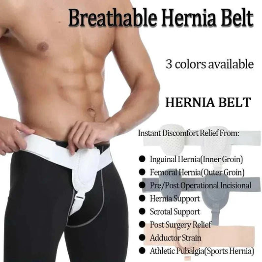 Komfort-Hernienband Stützgürtel für Schmerzlinderung und schnelle Erholung bei aktiven Männern